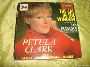 Dischi in vinile: PETULA CLARK. THE CAT IN THE WINDOW + E. EP. DISQUES VOGUE, 1967. EDC. FRANCE (#)